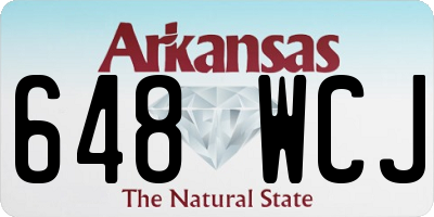 AR license plate 648WCJ