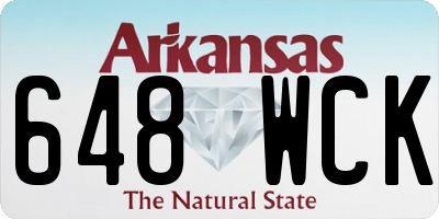 AR license plate 648WCK