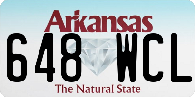 AR license plate 648WCL
