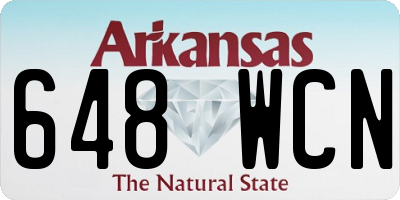 AR license plate 648WCN