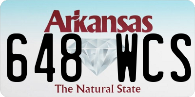 AR license plate 648WCS