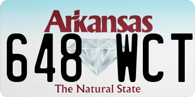 AR license plate 648WCT