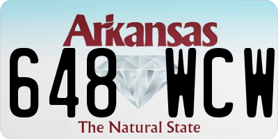 AR license plate 648WCW