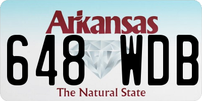 AR license plate 648WDB