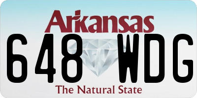 AR license plate 648WDG