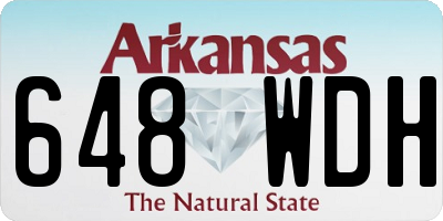 AR license plate 648WDH