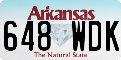 AR license plate 648WDK