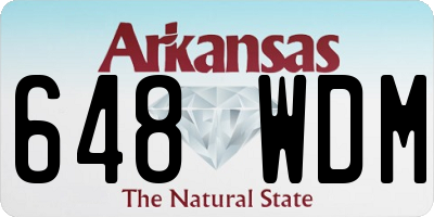 AR license plate 648WDM