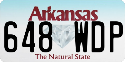 AR license plate 648WDP