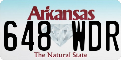 AR license plate 648WDR