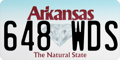 AR license plate 648WDS