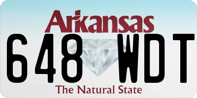 AR license plate 648WDT