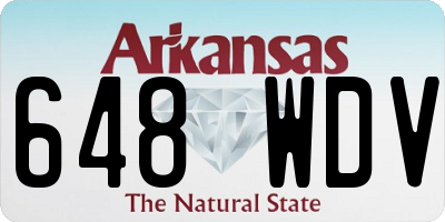 AR license plate 648WDV