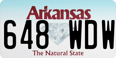 AR license plate 648WDW
