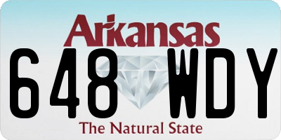 AR license plate 648WDY