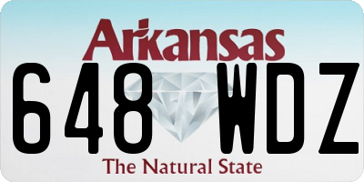 AR license plate 648WDZ
