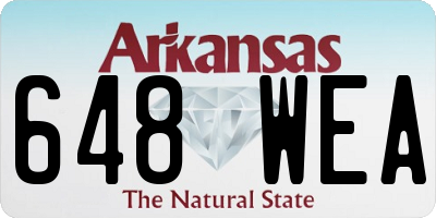 AR license plate 648WEA