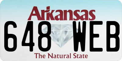 AR license plate 648WEB
