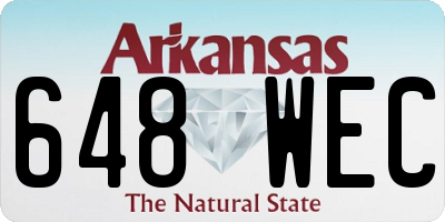 AR license plate 648WEC