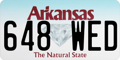 AR license plate 648WED