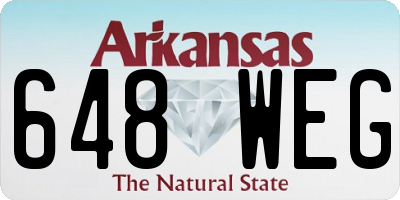 AR license plate 648WEG