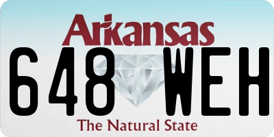 AR license plate 648WEH