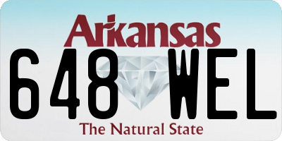 AR license plate 648WEL