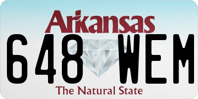 AR license plate 648WEM