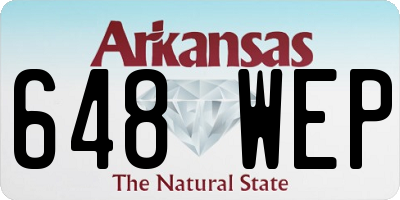 AR license plate 648WEP