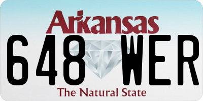 AR license plate 648WER