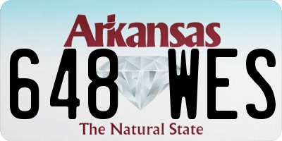 AR license plate 648WES