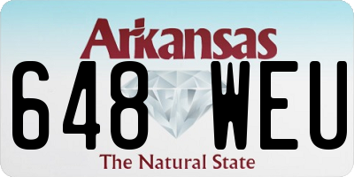 AR license plate 648WEU