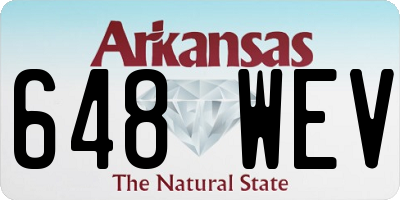 AR license plate 648WEV