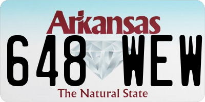 AR license plate 648WEW