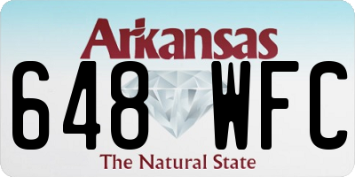 AR license plate 648WFC
