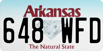 AR license plate 648WFD