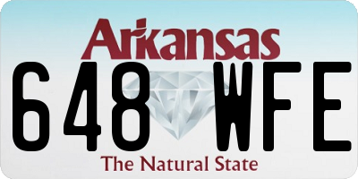 AR license plate 648WFE