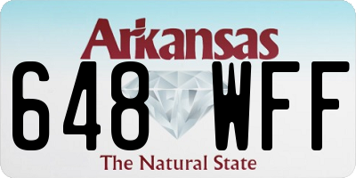 AR license plate 648WFF