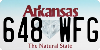 AR license plate 648WFG