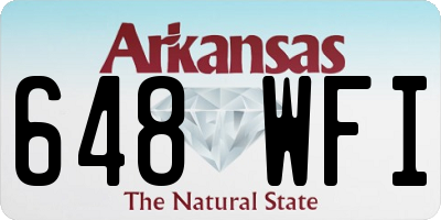 AR license plate 648WFI