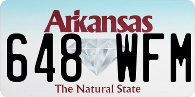 AR license plate 648WFM