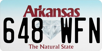AR license plate 648WFN