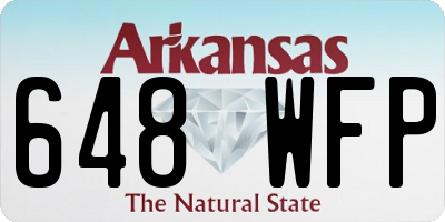 AR license plate 648WFP