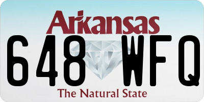 AR license plate 648WFQ