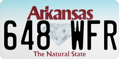 AR license plate 648WFR