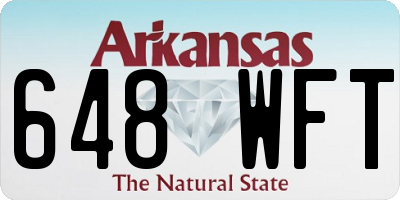 AR license plate 648WFT