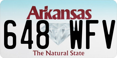 AR license plate 648WFV
