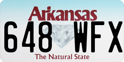 AR license plate 648WFX
