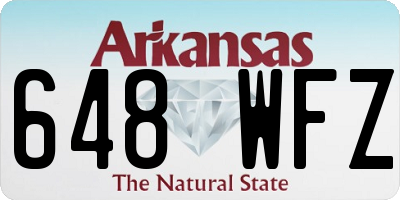 AR license plate 648WFZ