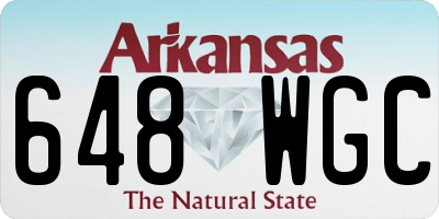 AR license plate 648WGC